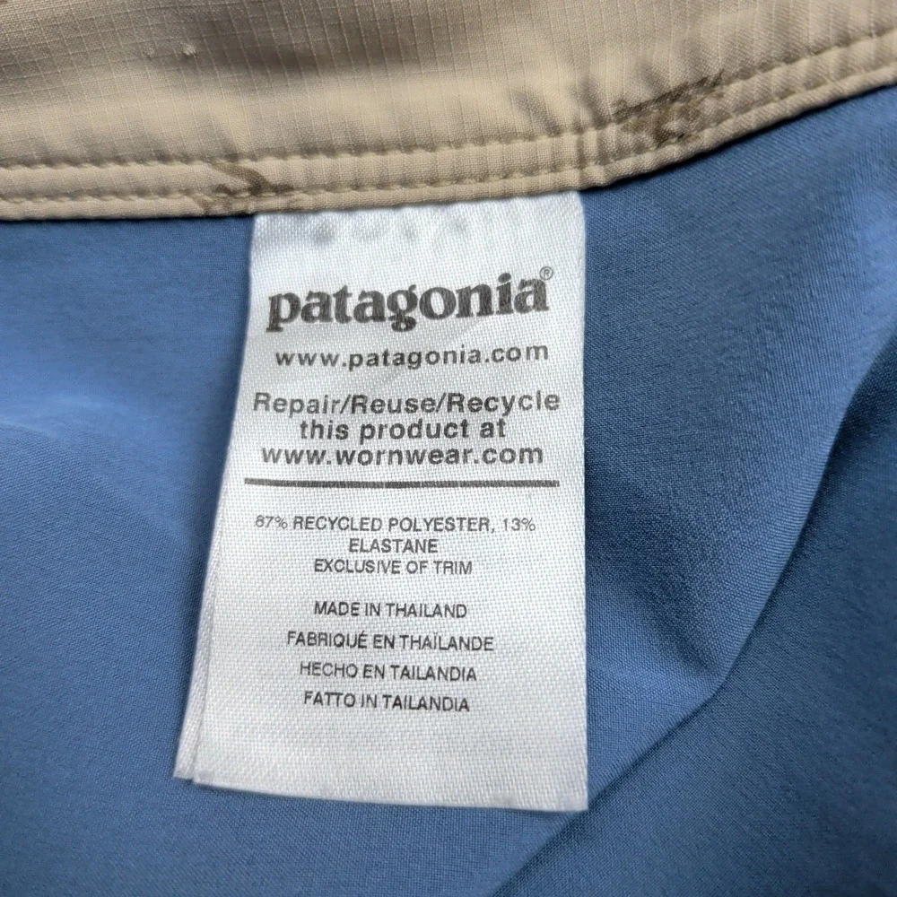 Patagonia Stretch Hydropeak Board Shorts Mens 40 Light Blue Beach Surf Beach‎